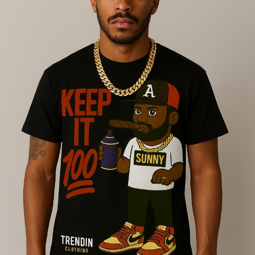 Black Graphic Tee - Short Sleeve